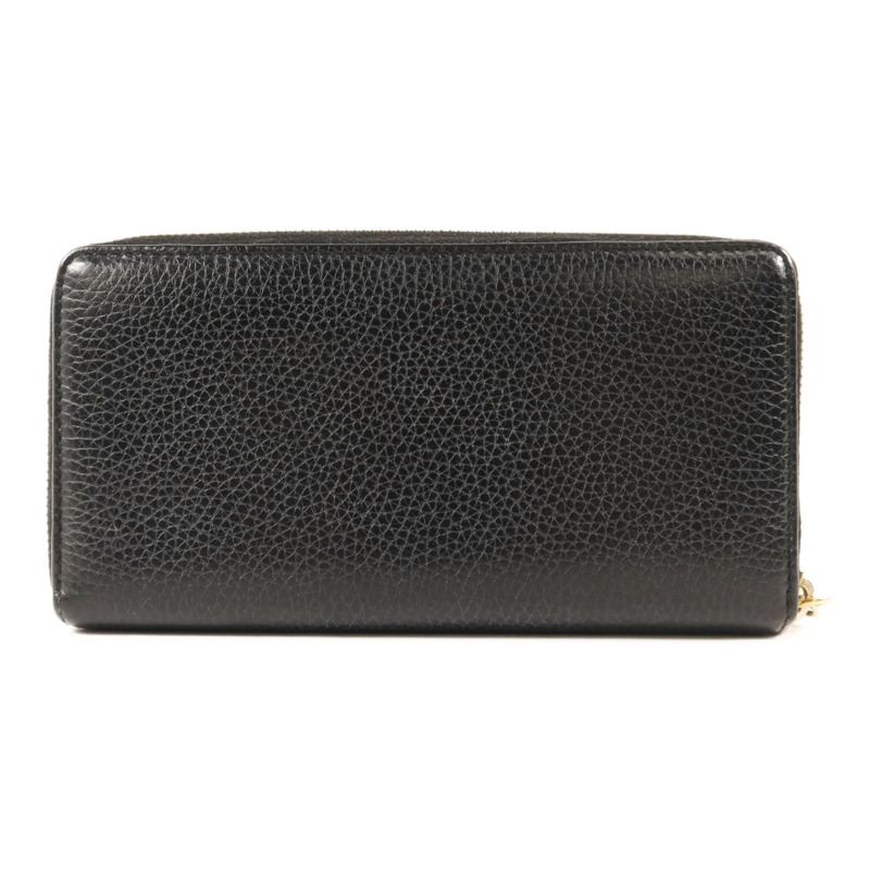 GUCCI 牛皮皮革Long Round Wallet金扣長錢包-1