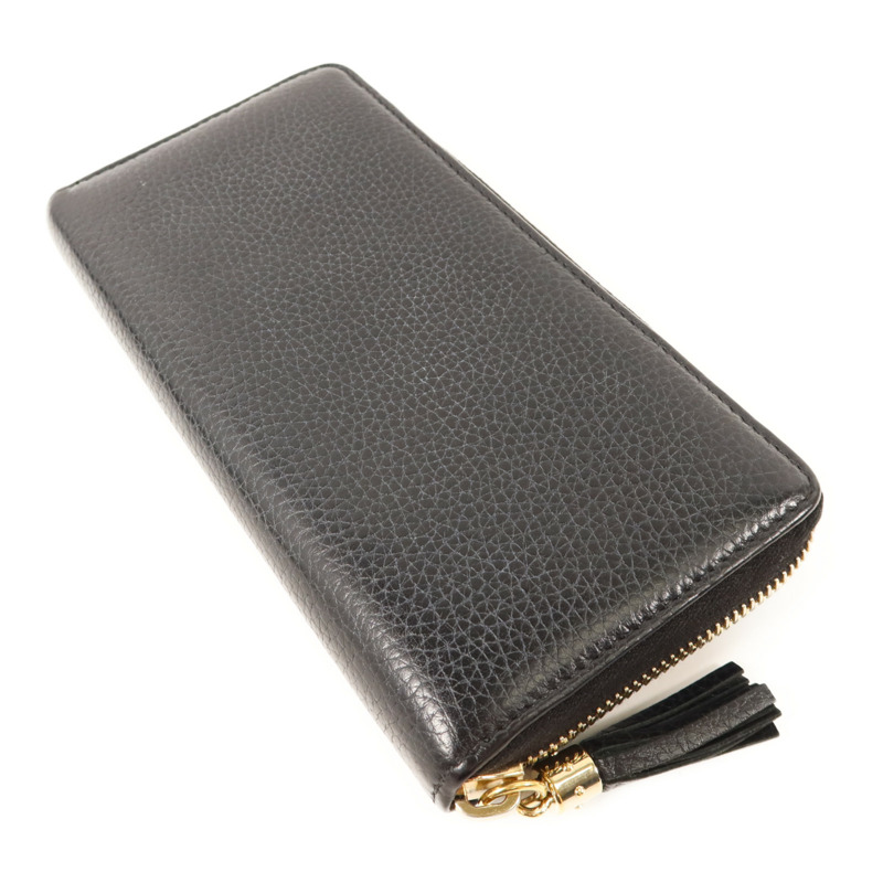 GUCCI 牛皮皮革Long Round Wallet金扣長錢包-3