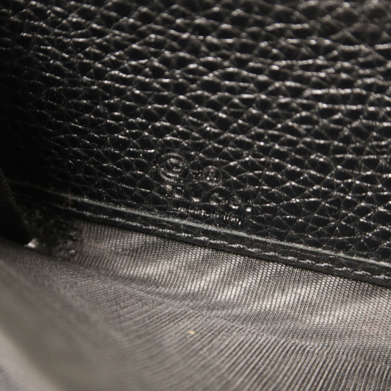 GUCCI 牛皮皮革Long Round Wallet金扣長錢包-5