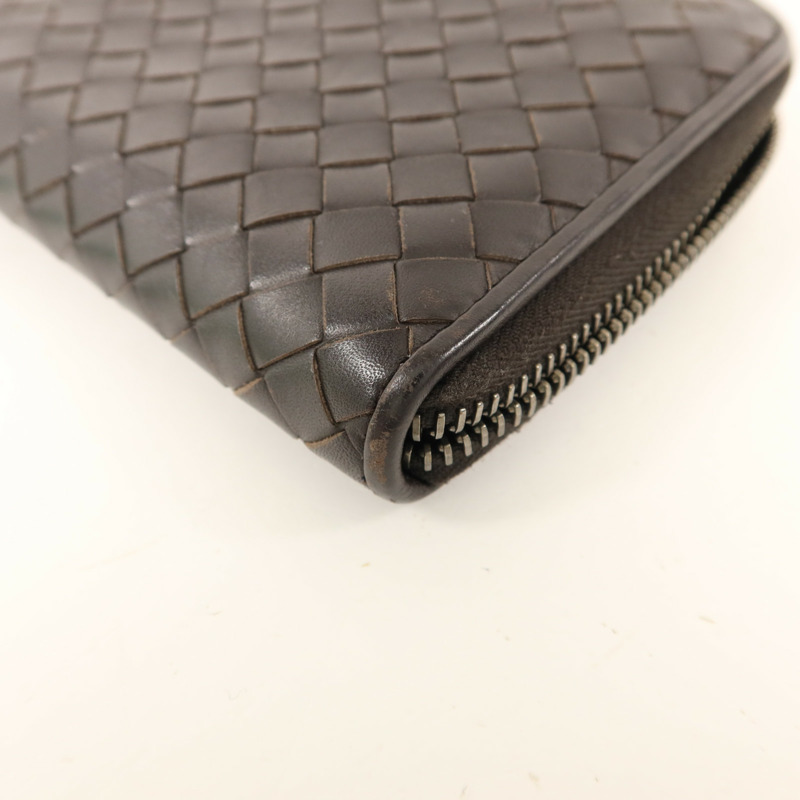 BOTTEGA VENETA 羊皮皮革Long Round Wallet長錢包-12