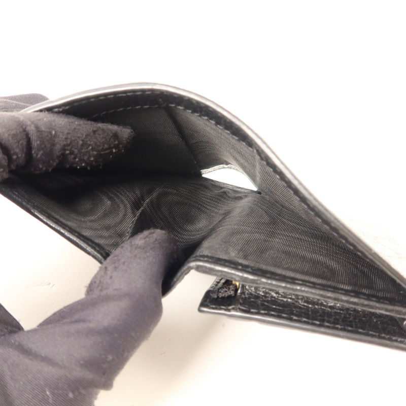 GUCCI 塗層帆布/牛皮皮革GG Marmont Bifold Wallet金扣錢包-5