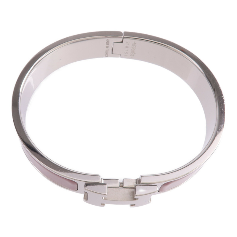 HERMES 金屬/琺瑯Clic H手鐲-4