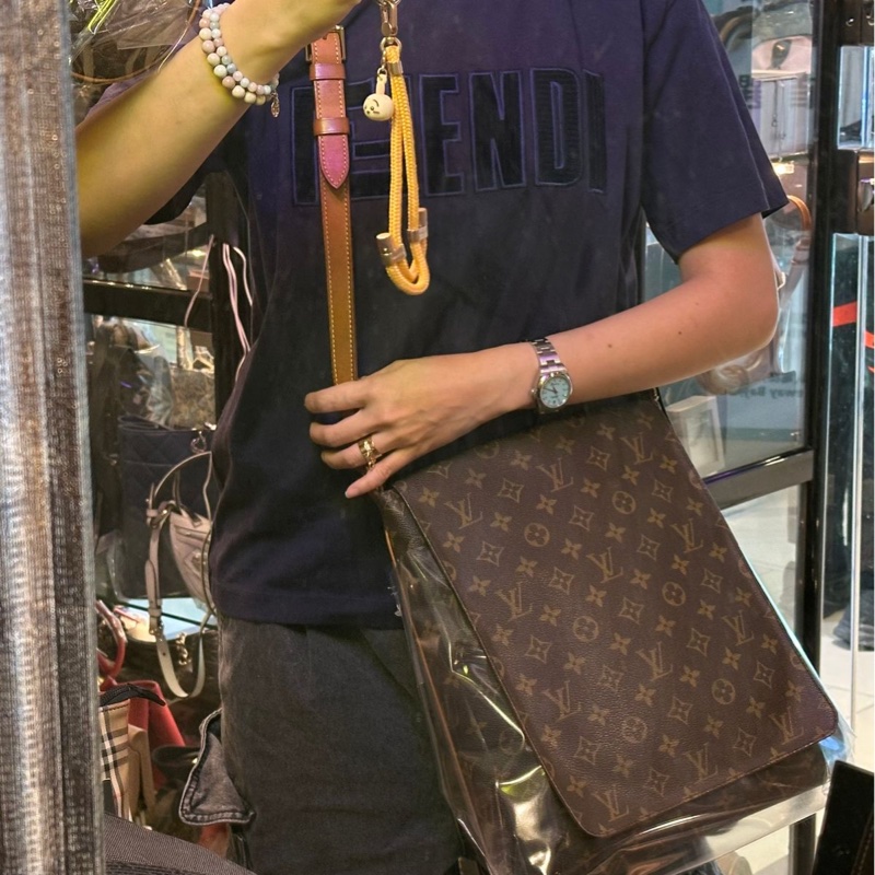 路易威登 王菲包 lv 包包 Louis Vuitton Vintage Musette Salsa 托特包 中古 老花 肩背包 中古包 古董包 二手包-6