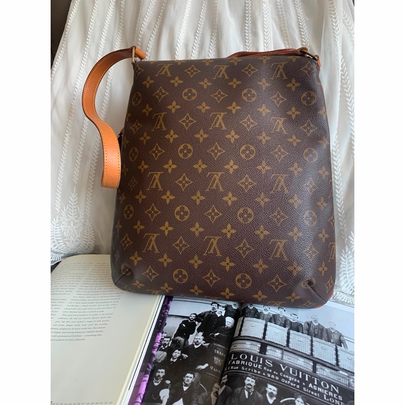 路易威登 王菲包 lv 包包 Louis Vuitton Vintage Musette Salsa 托特包 中古 老花 肩背包 中古包 古董包 二手包-8