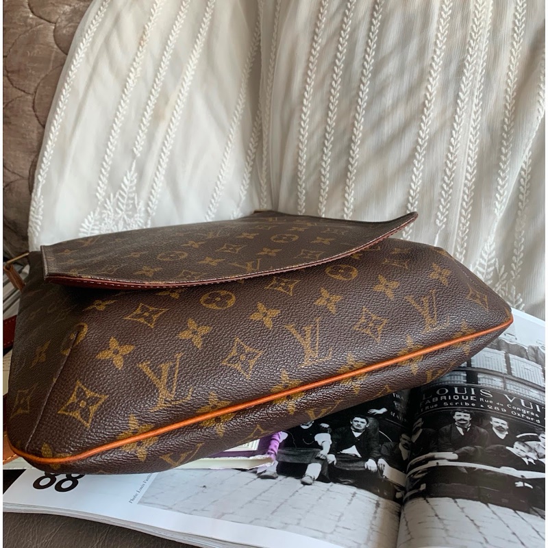 路易威登 王菲包 lv 包包 Louis Vuitton Vintage Musette Salsa 托特包 中古 老花 肩背包 中古包 古董包 二手包-9