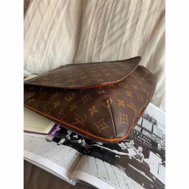 路易威登 王菲包 lv 包包 Louis Vuitton Vintage Musette Salsa 托特包 中古 老花 肩背包 中古包 古董包 二手包-10