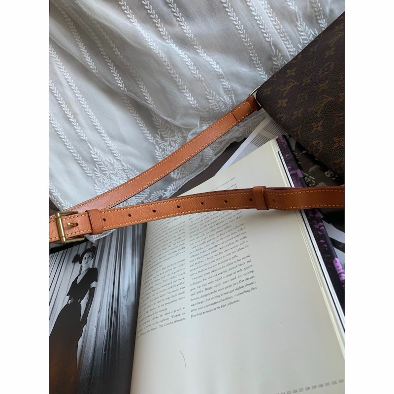 路易威登 王菲包 lv 包包 Louis Vuitton Vintage Musette Salsa 托特包 中古 老花 肩背包 中古包 古董包 二手包-15