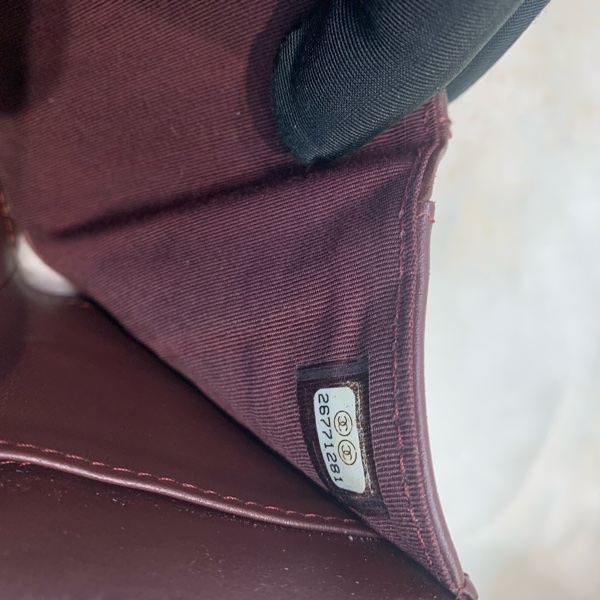 Chanel 香奈兒 荔枝牛皮黑金 短銀包-23