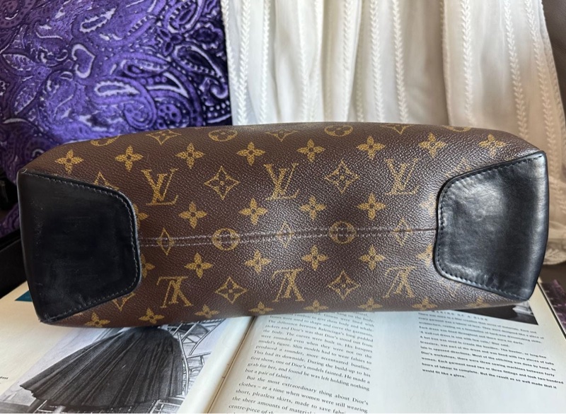 路易威登lv 路易威登 托特包 中古 老花 肩背包 郵差包 通勤包 二手包 經典款 黑色 適合男生 女生 Louis Vuitton Monogram Macassar Torres Messenger Bag-17