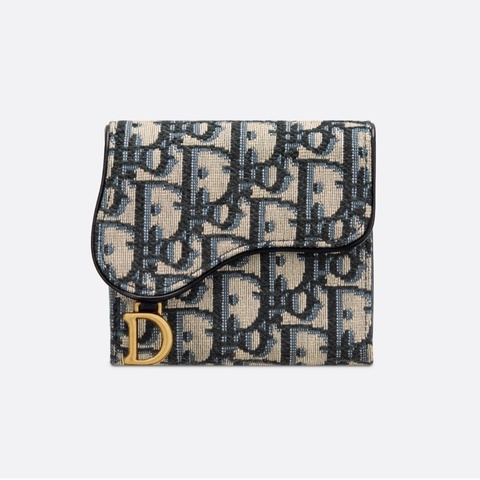 【97新✨全網最低價】Dior/迪奥 錢包 帆布圖層拼皮經典老花