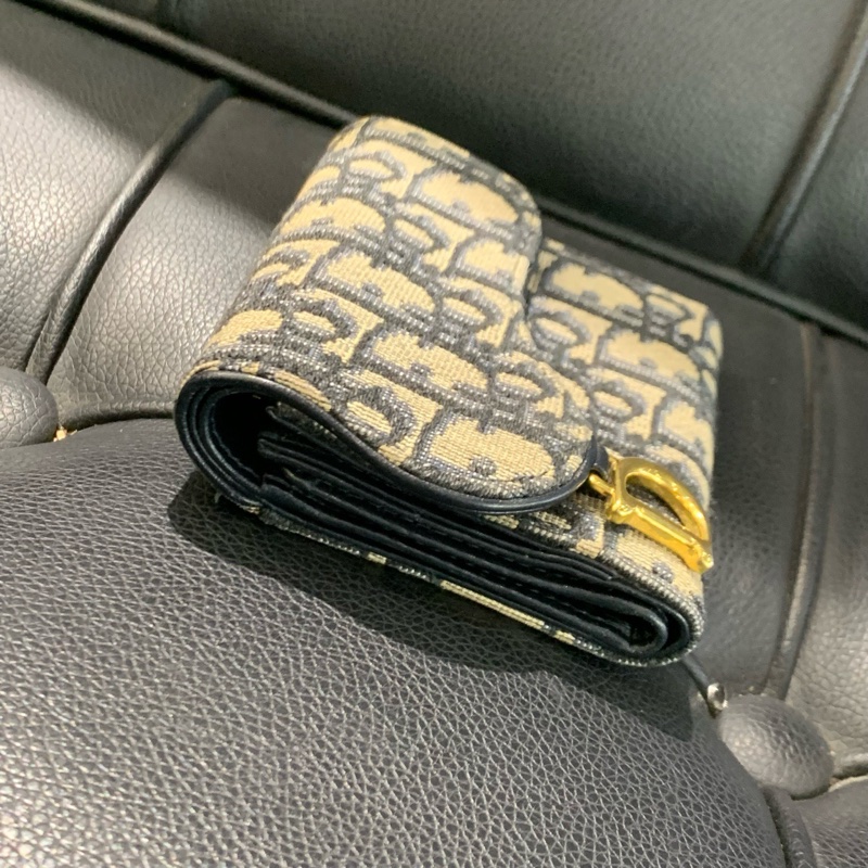 【97新✨全網最低價】Dior/迪奥 錢包 帆布圖層拼皮經典老花-2