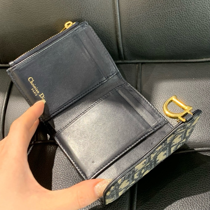 【97新✨全網最低價】Dior/迪奥 錢包 帆布圖層拼皮經典老花-7