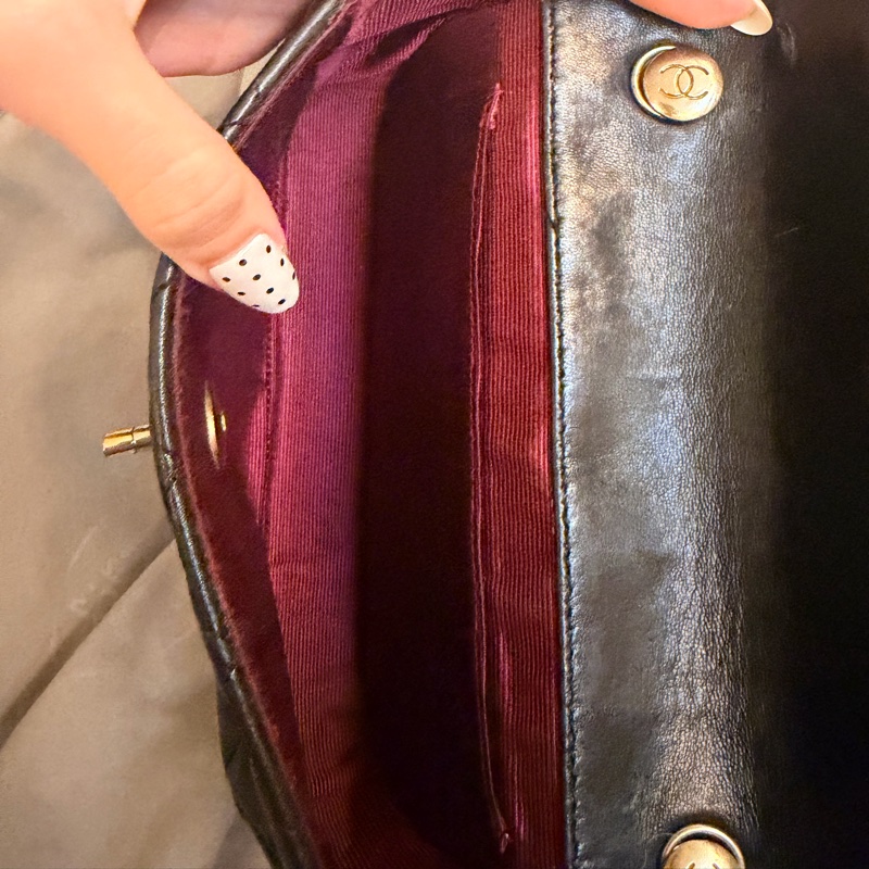 chanel cf mini羊皮-12