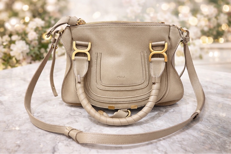 💓(9成新)Chloe Marcie 小號 單肩包 手提包 正品-0