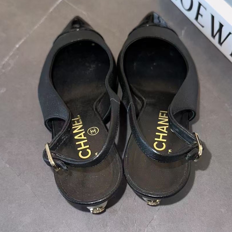 CHANEL 香奈兒 高跟鞋 37碼 已貼底 無附件-4