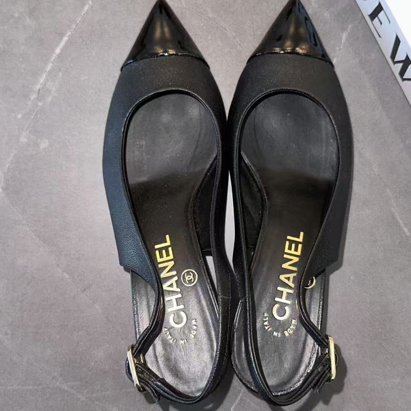 CHANEL 香奈兒 高跟鞋 37碼 已貼底 無附件-5