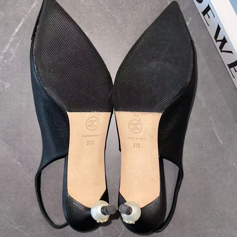 CHANEL 香奈兒 高跟鞋 37碼 已貼底 無附件-6
