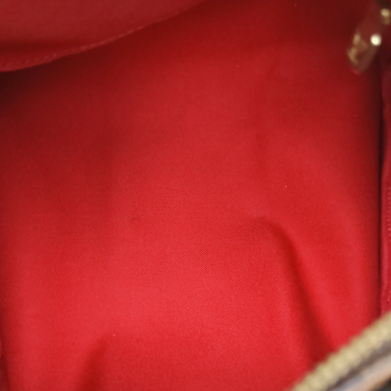 LOUIS VUITTON Speedy25配肩帶棕色棋盤格PVC晶片-4