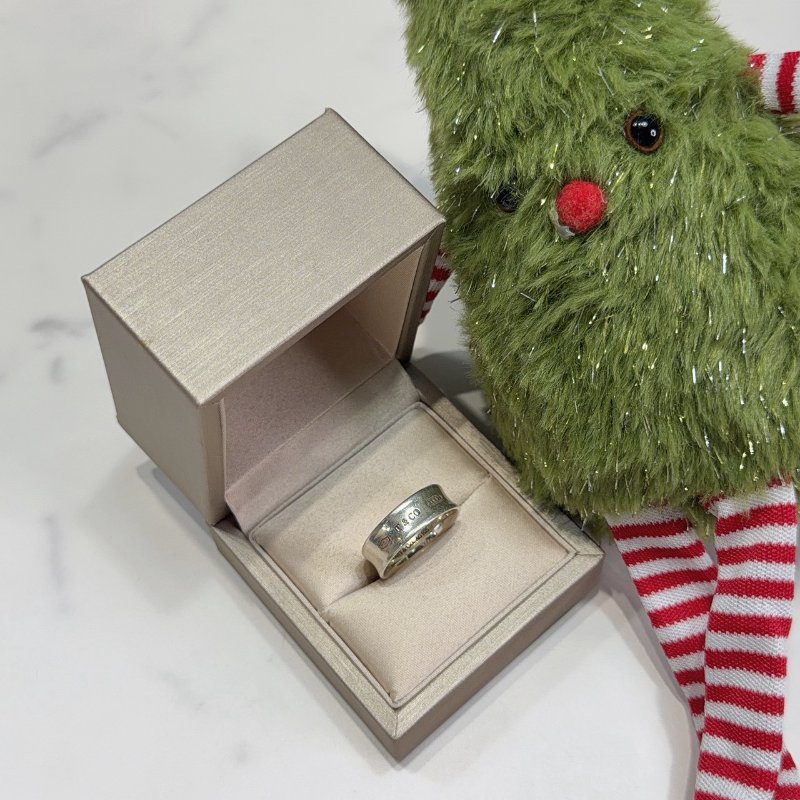 Tiffany 1837系列純銀寬版戒指-0