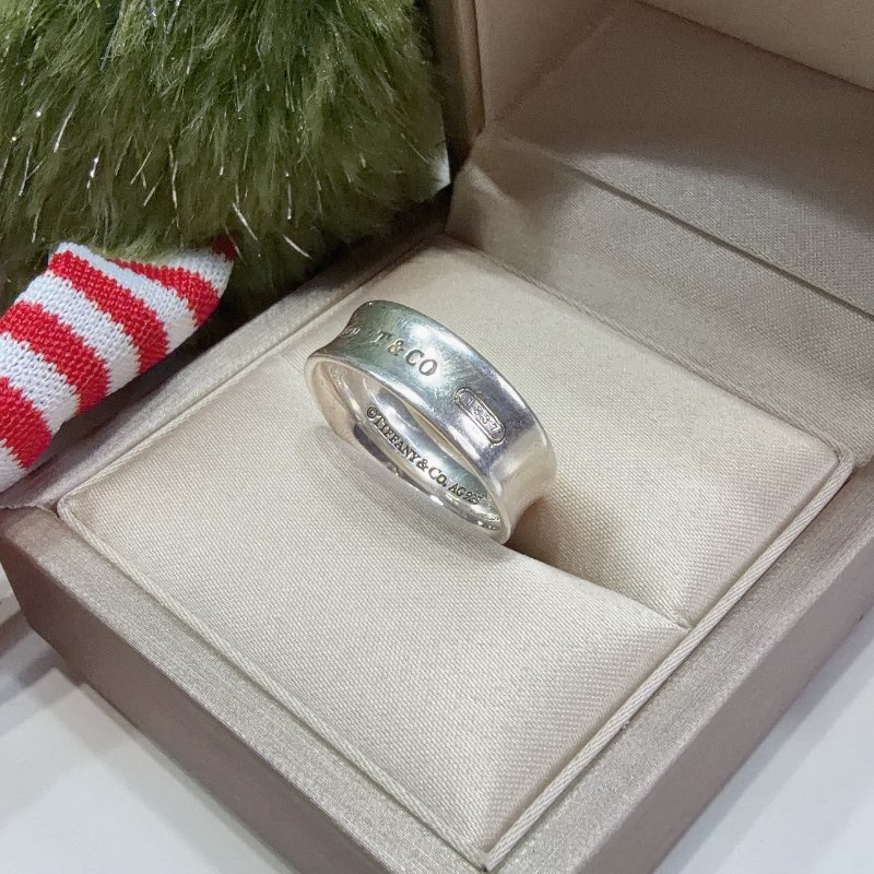 Tiffany 1837系列純銀寬版戒指-2