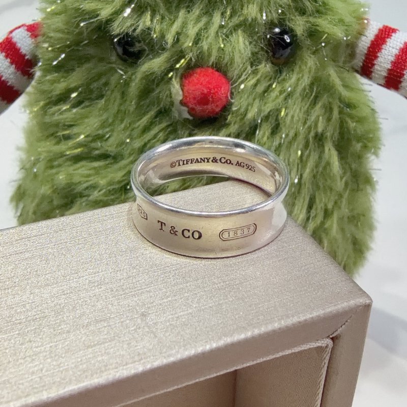 Tiffany 1837系列純銀寬版戒指-4