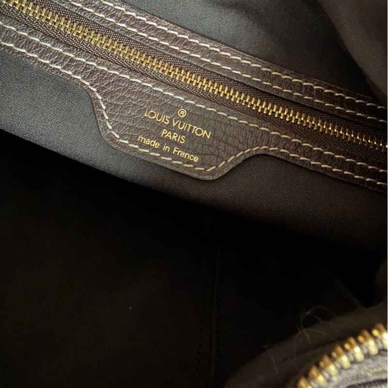 路易威登lv 路易威登 托特包 中古 老花 肩背包 二手包 路易威登 牛角包 / 腋下包 丹寧 Louis Vuitton Monogram denim Mini Lin Boulogne 經典款 女生 罕有-24