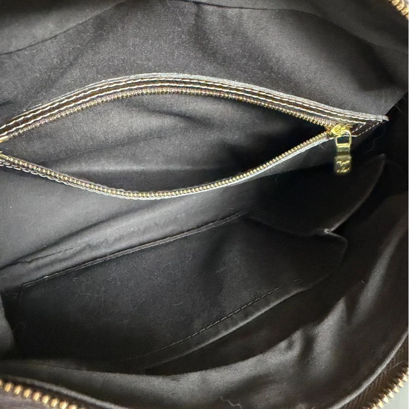 路易威登lv 路易威登 托特包 中古 老花 肩背包 二手包 路易威登 牛角包 / 腋下包 丹寧 Louis Vuitton Monogram denim Mini Lin Boulogne 經典款 女生 罕有-25