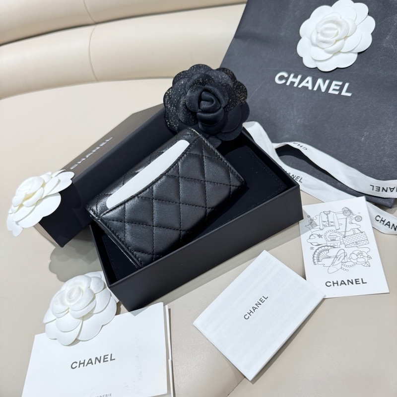 【全新全套購證齊全✨ 全網最低價!】Chanel/香奈兒 CF黑金零錢包 小羊皮(下單前先詢問庫存❗️)-2