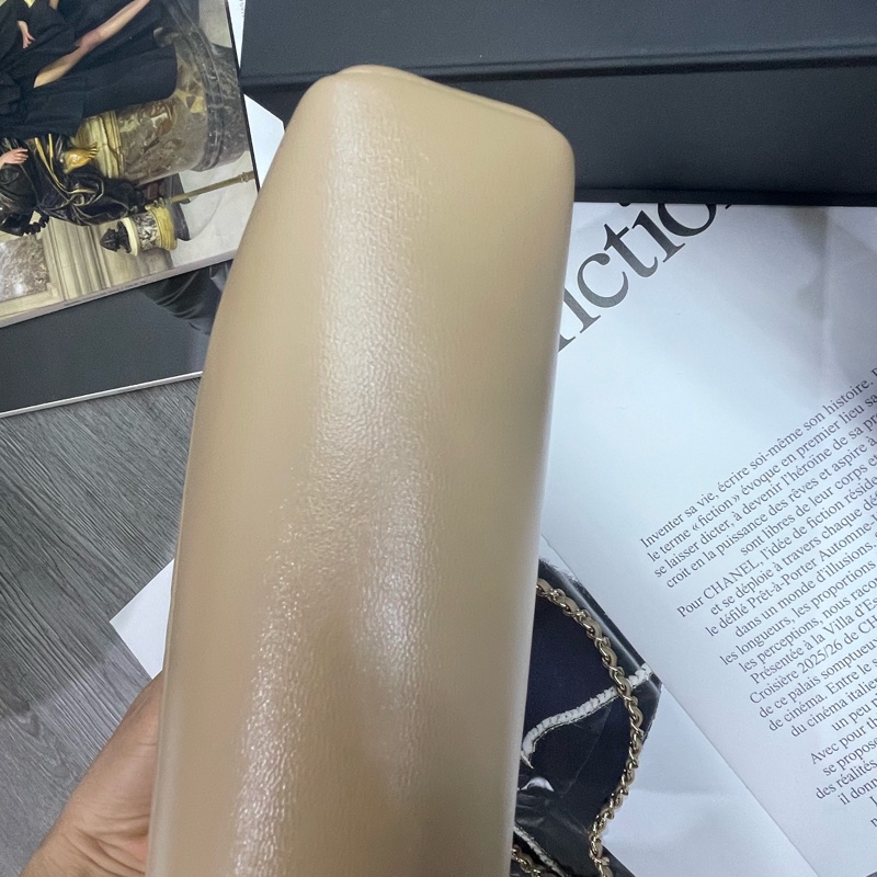 全新有票據🎫Chanel 香奈兒31bag米色奶茶色芯片款-2