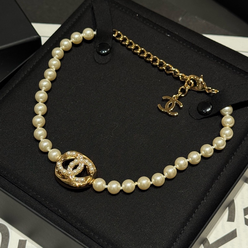 Chanel 香奈儿 choker珍珠项链-1