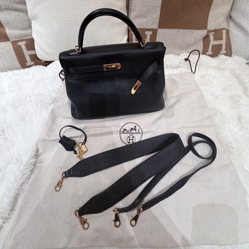 Hermes Birkin 30/ 黑色 金扣/ T刻-1