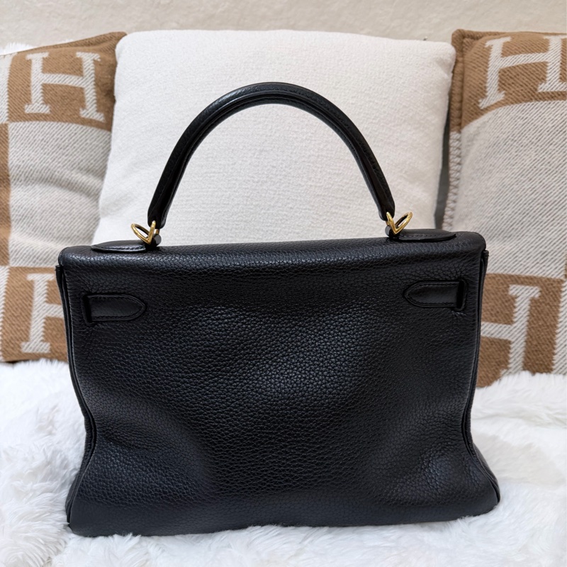 Hermes Birkin 30/ 黑色 金扣/ T刻-3