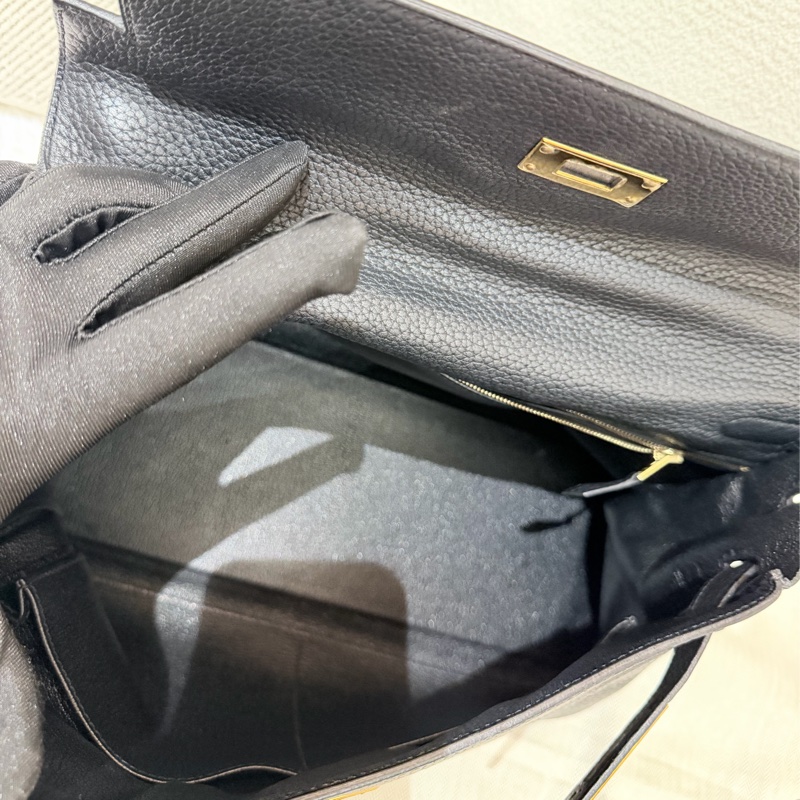 Hermes Birkin 30/ 黑色 金扣/ T刻-9