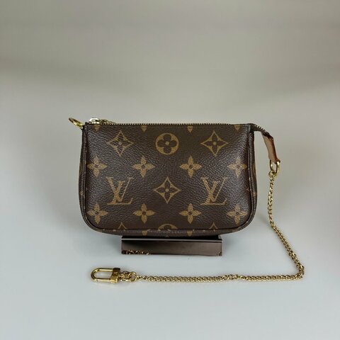 LV M58009  老花麻將包MINI