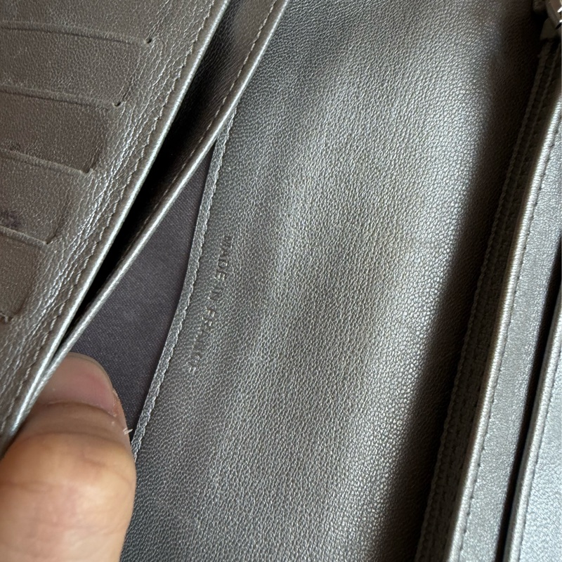 香奈兒 山茶花壓紋長夾 錢包 黑色皮革 chanel WOC手袋側斜孭背長夾單肩包-5