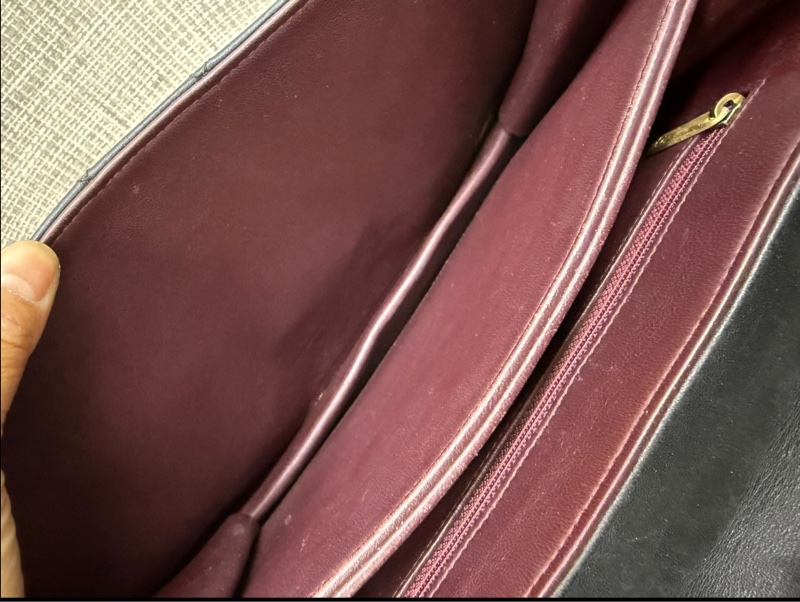 【90新✨中古稀有款❗️全網獨家】Chanel 牛皮菱格紋Vintage 口蓋包|斜背包|肩背包|鏈條包-6