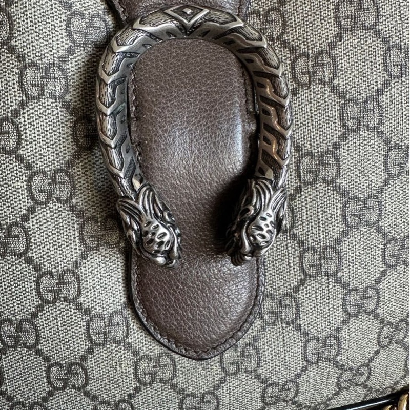 古馳 酒神包 水桶包 斜挎包 中古包 老化 Gucci Dionysus bucket bag-9