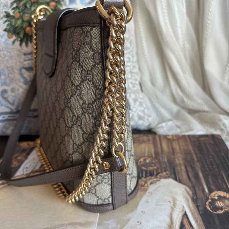 古馳 酒神包 水桶包 斜挎包 中古包 老化 Gucci Dionysus bucket bag-19