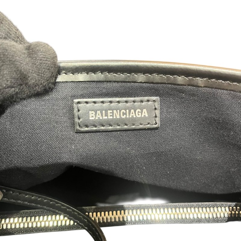 【美收精品】BALENCIAGA黑色帆布手提包 5-157-10