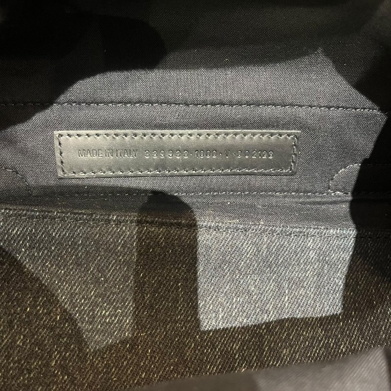 【美收精品】BALENCIAGA黑色帆布手提包 5-157-12