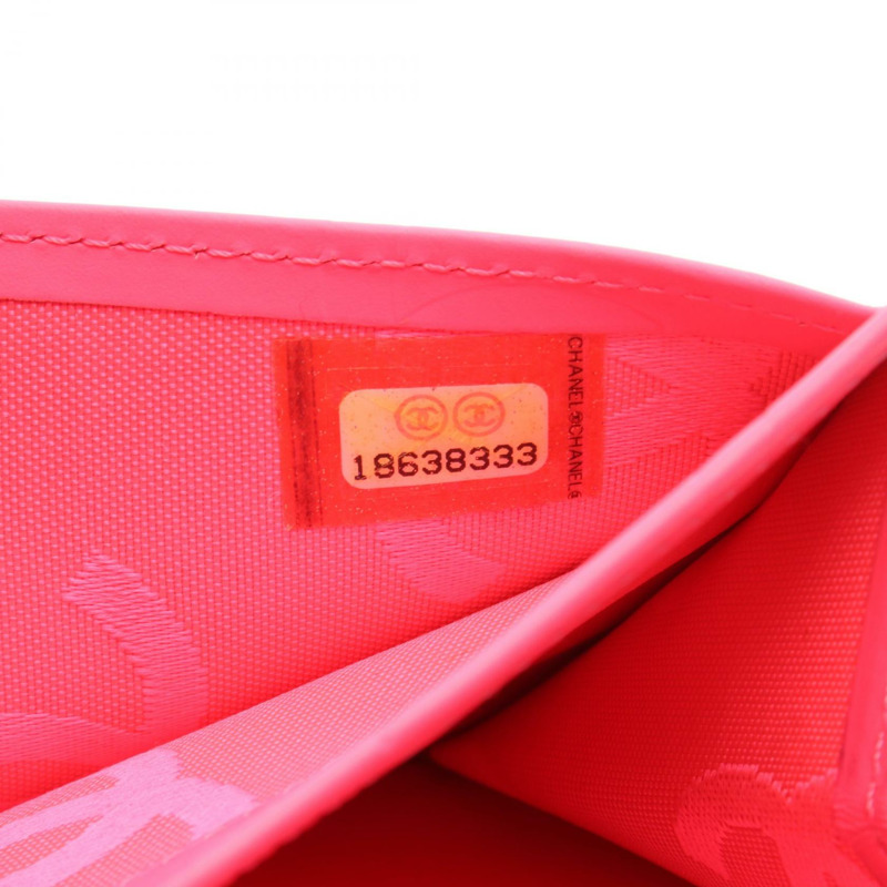 香奈兒 Cambon 系列雙折長錢包,黑色漆皮,二手女士錢包,帶五金配件-5