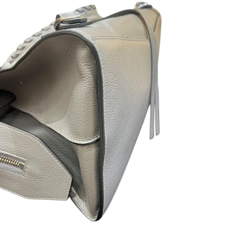 【美收精品】BALENCIAGA灰色大號機車包 5-163-5