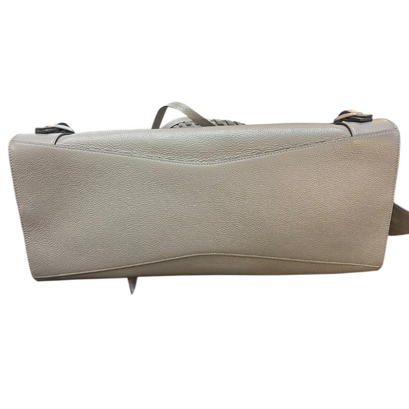 【美收精品】BALENCIAGA灰色大號機車包 5-163-6