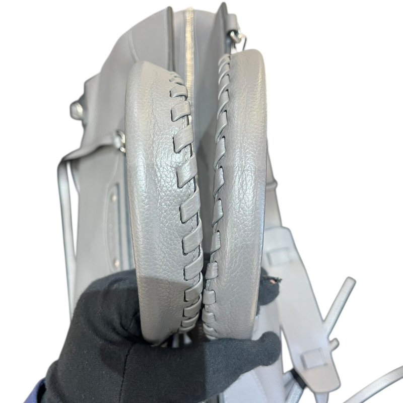 【美收精品】BALENCIAGA灰色大號機車包 5-163-9