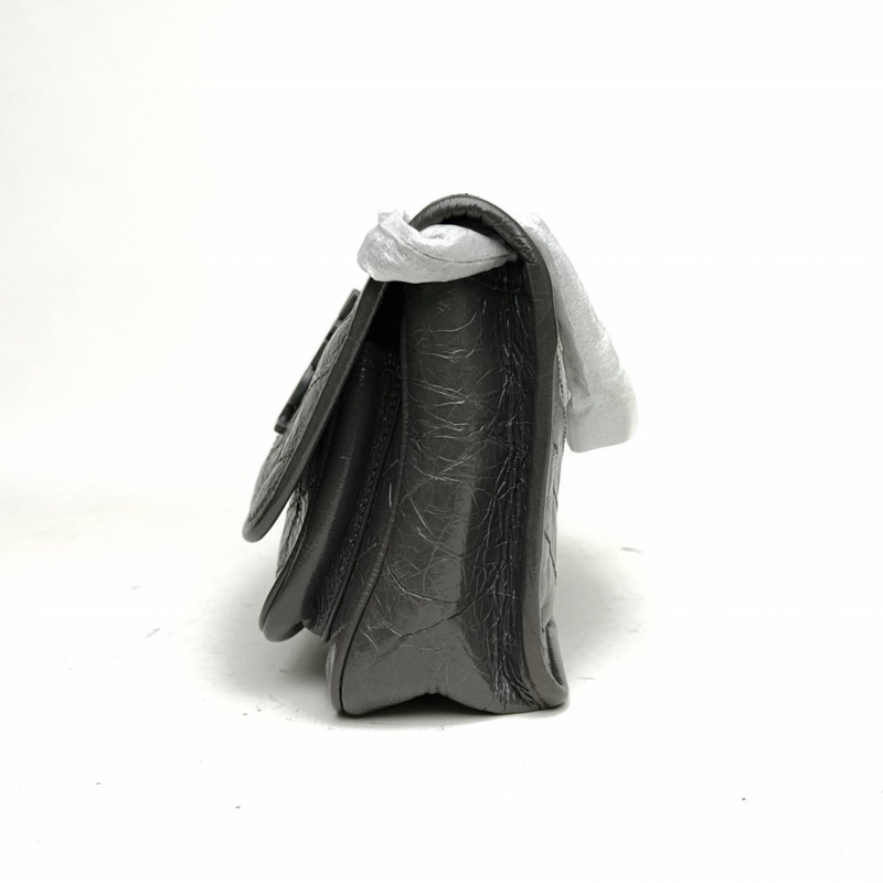 SAINT LAURENT NikiMini21灰色牛皮灰扣-1