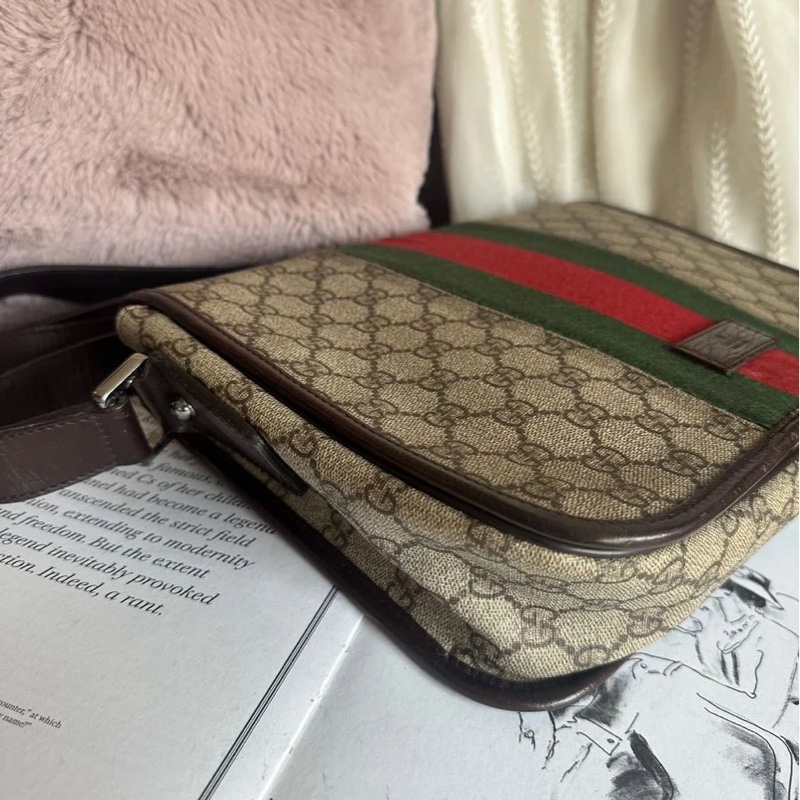 古馳 斜挎包 托特包 中古 老花 肩背包 二手包 路易威登 牛角包 / 腋下包 經典款 男生 女生 Gucci Ophidia messenger bag-10