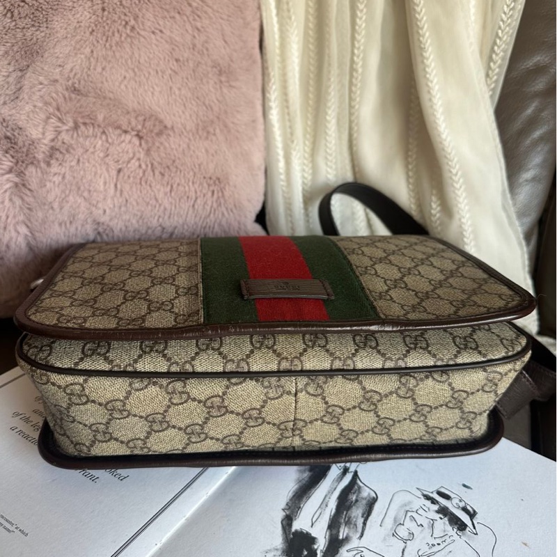 古馳 斜挎包 托特包 中古 老花 肩背包 二手包 路易威登 牛角包 / 腋下包 經典款 男生 女生 Gucci Ophidia messenger bag-12