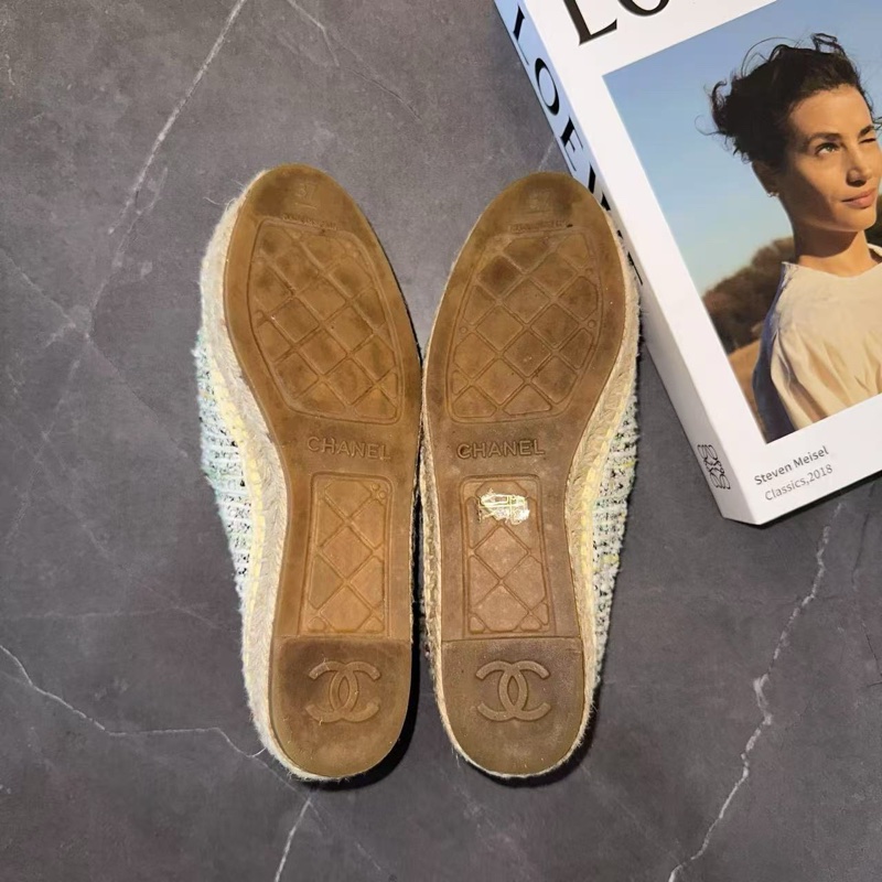 CHANEL 香奈兒 漁夫鞋 37碼 無附件-7