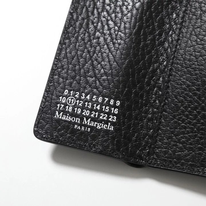✨2026季度全新✨Maison Margiela Pocket系列 四針帶翻蓋口袋卡夾/錢包 黑色-3