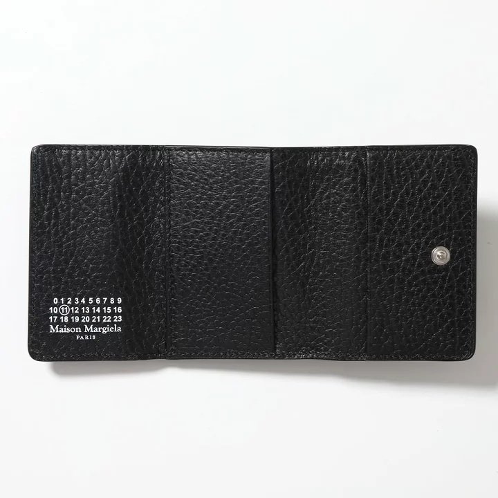 ✨2026季度全新✨Maison Margiela Pocket系列 四針帶翻蓋口袋卡夾/錢包 黑色-5